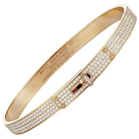 hermes kelly bracelet full diamond|Hermes kelly bracelet gold.